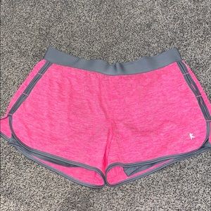 Pink athletic shorts